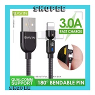 BAVIN CB224 3.0A Charging Data Cable Qualcomm Fast Support 180 Degree Bendable Micro Type-c