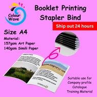 A4 Booklet Printing / Stapler Bind / 10books price
