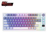 Royal Kludge RK M75  Tri-mode RGB Wired Bluetooth 2.4G 81 Key Wireless 3 Modes Hot-Swap