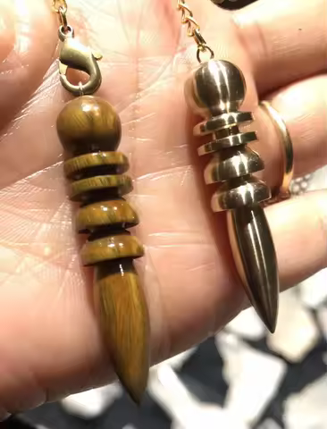 Energized Osiris, Isis and Karnak Combined Pendulum Spirit Dowsing Pendulum Natural Healing Reiki Yo