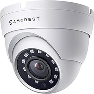 Amcrest Full HD 1080P 1920TVL Dome Outdoor Security Camera (Quadbrid 4-in1 HD-CVI/TVI/AHD/Analog), 2MP 1920x1080, 98ft Night Vision, Metal Housing, 3.6mm Lens 90° Viewing Angle, White (AMC1080DM36-W)