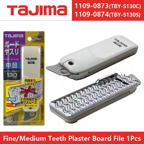 TAJIMA TBY-S130S/C Plaster Board File 1Pcs Multi-Angle Grinding Tool Fine Tooth/Medium Teeth File 11