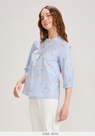 VERONIQA Blouse AM-B1316 by AMILA คอตต้อน แขนยาว IGPU25-4 PCE1650