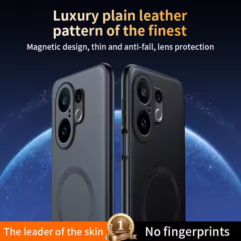 Leather Armor Magnetic Case For Vivo IQOO 13 Neo 10 9 Z10 Z9 Turbo Pro S19 S20 S30 V50 X200 S Y300T 