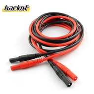 BACKOF 1/2pcs Meter Test Lead Extension, 100CM/ 39.37inch Silicone Male-to-Female Banana Plug, 4mm C