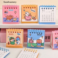 TERY 2023 Simple ins MIni desk calendar Cute Rabbit Dog standing calendar Daily Scheduler Table Planner Yearly Agenda Organizer SG