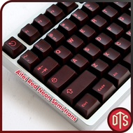 Aifei Red Neon Semi-Transparent Cherry profile Keycap | Abs Double-shot | Doublet DTS
