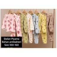 (LOLI-JKT) PREMIUM CHILDREN'S PAJAMA SET MADE FROM QUALITY ANTIBACTERIAL MATERIAL SIZE 100-160 KIDS 