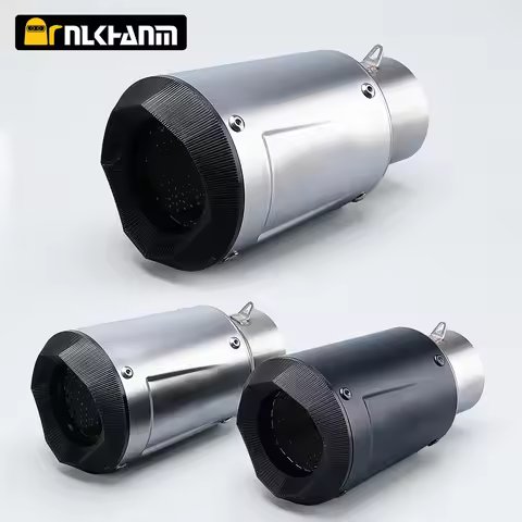 Modified universal AR exhaust pipe For AustinRacing Z900 Z1000 ninja400 CBR500 R6 carbon fiber exhau