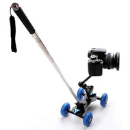 Dolly Slider Kamera DSLR dengan Magic Arm + Monopod