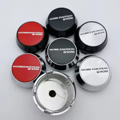 4pcs 60mm 64mm 65mm 68mm 69mm W Work Emotion Logo Emblem Car Wheel Center Caps Accessories for Wheel