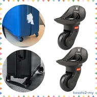 [Kesoto2] 2 Pieces Luggage Wheels Suitcase Wheels Swivel Casters Luggage Mute Wheel 360 Rotation Tra