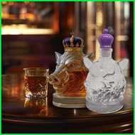 Glass Decanter Whiskey Wild Boar Glass Wine Bottle Artistic Alcohol Dispenser for Drinks Vodka Brand