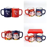 日本不二家 牛奶妹&牛奶仔 對杯