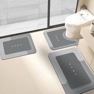 Housego 3PCS Absorbent Bath Mat Magic Rug Sets, Quick Drying Bath Mat Non-Slip Floor Rug Rubber Back