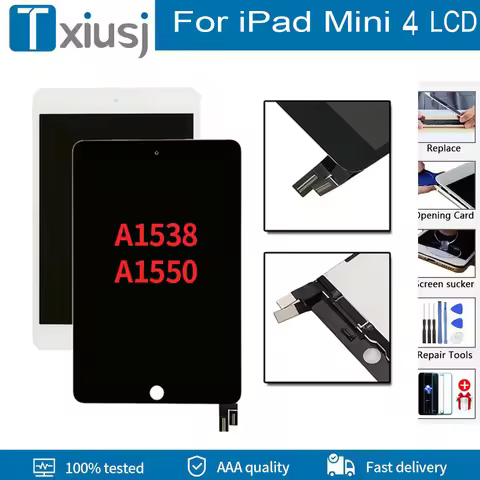 Grade AAA+ For iPad mini 4 Mini4 A1538 A1550 LCD Display Touch Screen Digitizer Panel Assembly For i
