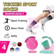 Stokin Sukan Tebal Thick Sport Socks Adult Hiking Socks Running Stokin Bola Sepak Lelaki