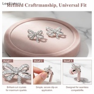LeeSisters Dazzling 1Pair Butterfly Zircon Headphone Bule Clips for Music and Fashion Fans MY