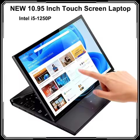 10.95 Inch Touch Screen Laptop Intel i5-1250P DDR4 32GB SSD 2TB Face Recognition Portable Mini Table