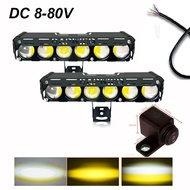 2pcs led Work Light bar Driving Fog Car 12-80V 140W 7*1inch 6LED Offroad Truck Tractor Boat Trailer 
