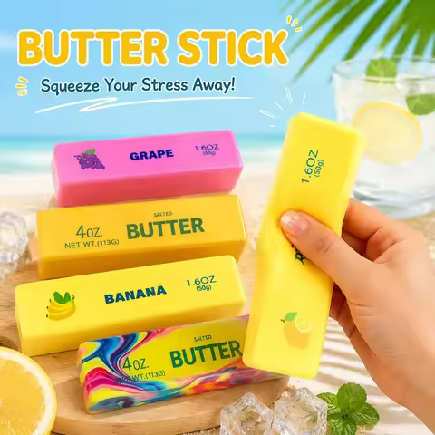 Dumpling Squishy Butter Squishy Gifts Ornament Cheese Squishy Ornament Anti-Stress Squishy Fidget Bu