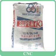 50KG TAF Super K NPK 12-6-26 Twin Arrow Oil Palm Fertilizer Fertiliser Baja Sawit Magnesium Boron