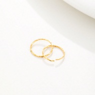 2pcs 925 Sterling Silver Twist Nose Ring Color Gold 8mm Hoop Piercing Earrings Tragus 22G Jewelry