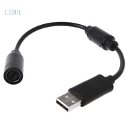 lidu11 USB Breakaway Adapter Cable for Xbox 360 Wired Controllers for Xbox 360 Rock Band and for Guitar Hero Charging Co