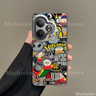 เคส Realme GT 6 Realme GT 6T เคสกันกระแทกเคลือบแข็งเคสโทรศัพท์พร้อมตัวปกป้องกล้องถ่ายรูปป้องกันลายนิ