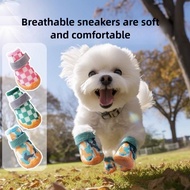 Adjustable dog shoes, non-slip breathable, pet sneakers for small dogs, dog accessories
