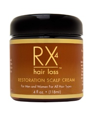 RX 4 Hair Loss Scalp Cream for Thinning Hair, DHT Blocker, Naturally Organic with Biotin, Aids in Ha