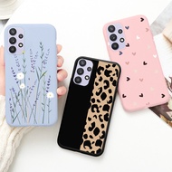 For Samsung Galaxy A32 A 32 4G 5G Cover Soft TPU Fashion Flame Case For Samsung a 32 Fundas Leopard