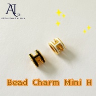 AIHUA Bead Charm Mini H Loket Emas 916 Mini H Pdr Loket Emas 916 Tulen