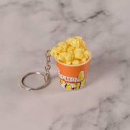 ✨【新店促销特价】Simulated popcorn keychain pendant, cute couple, a pair of backpack pendants, creativ仿真爆米花钥匙扣挂件可爱情侣一对书包挂饰创意礼品链