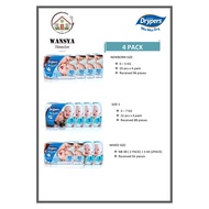 Ready stock‼️ Drypers wee wee dry travel pack pampers disposal diapers NB96/S88 (4 Pack)