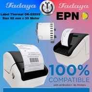 Label Tape Bro DK-22210 22205 Continuous Length Paper DK22210 DK22205 compatible Printer P Touch QL 