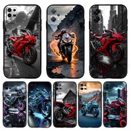 for Realme 3 5 6 7 8 Pro 5i 5s Q 6i 7i Motorcycle 3Y30 TPU soft silicone black phone protective case