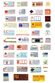 Sticker Segel Garansi Bahan Pecah Telur Custom