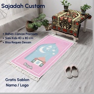 Custom Children's Prayer Rug with Free Premium Name Printing, Sejadah Kanak Kanak, Sejadah Mini, Sej