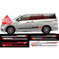 NEW nissan elgrand car cutting sticker, nissan elgrand car lower list sticker