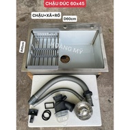 [Cast Sink] Stainless steel sink, 1-drawer sink 60x45