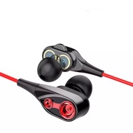 Tai Nghe có dây Chống Ồn Loa Kép 4D Extra Bass Nghe nhạc chơi game cực đỉnh