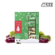 Jigzle Seasonal Christmas Tree Champagne Decor 3D DIY Wooden Puzzle. Christmas and Office Gift Exchange Idea.