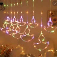 5M Lampu Hiasan LED Deepavali Light LED Diwali Curtain Fairy String Light for Curtain Diwali deepava