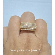 Fatimah Large Luxury Ring Full Cystal Titanium 23 K (Gold)