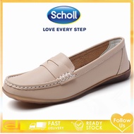 Scholl Women's Leather Slip-On Casual Shoes - Big Sizes Available