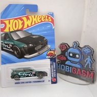 HONDA Hotwheels STH Custom CivicHONDA Personalise/ | Drag Race Piste De Course | Green Color | Super