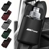 1pcs Multi-use Car Logo Seat Side Storage Bag Napa Leather Car Seat Organizer for Mercedes Benz AMG 