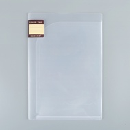…·.  Transparent Transparent A4/A3/A5 Double-Sided Pocket Folder L-Shaped Two-Page Frosted Folder Co