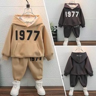 Dkids ️ BD002 Hoodie Sweater Sets Korean Style Premium Baby Long Sleeve Shirt 1977 Windproof Thick S